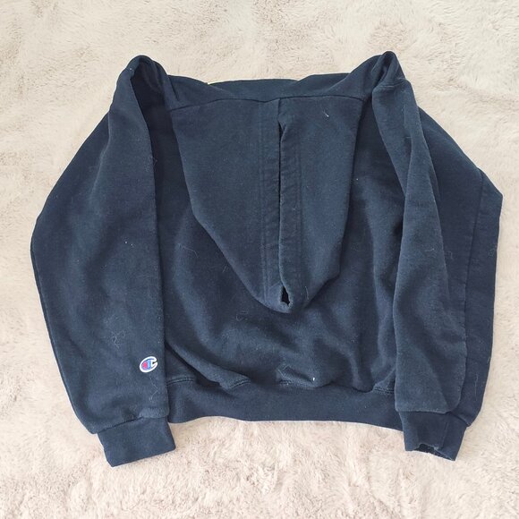 Champion Navy Youth Large 10-12 Naval Academy Hoodie Sweatshirt - Picture 4 of 5